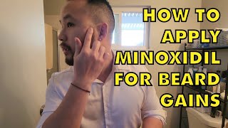 How to Apply Minoxidil to Your Face to Grow a Real Beard [upl. by Galven789]