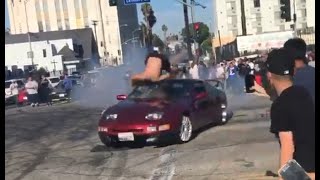 Reckless Driver Hit Two Bystander At Car Meet [upl. by Grefe]