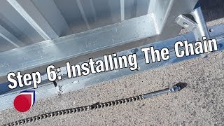 Installing a slide gate operator Step 6 Installing the chain  SC0044 [upl. by Gnuh]