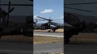 AH64A Apache PEGASUS Team Hellenic Arny Taxing in Athens Flying Week 2024 [upl. by Ninos]