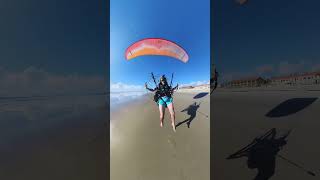 Paramotor Foot Drag  the Beach paramotor aviation adventure beach sand insta360x3 travel [upl. by Gagne]