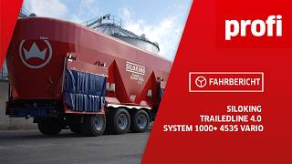 Futtermischwagen Siloking TrailedLine 40 System 1000 4535 Vario  profi Fahrbericht [upl. by Dlared479]