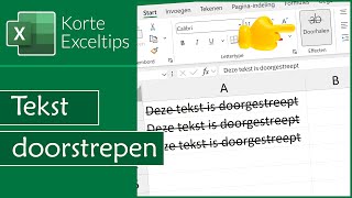 Zo kun je een tekst doorstrepen [upl. by Attenaej]
