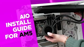 AIO Water Cooler Install Guide for Ryzen AM5  Thermaltake All In One CPU Coolers [upl. by Lelia]