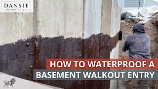 How to Waterproof a Basement Walkout Entry [upl. by Schreib]