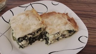 Börek turecka lazania ze szpinakiem i owczym serem  Kasia ze slaska gotuje [upl. by Elegna942]