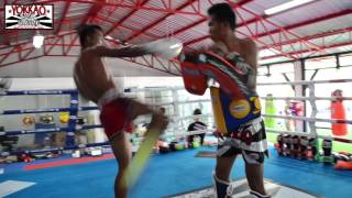 YOKKAO Training Center Bangkok Saenchai Singdam Kru Manop Chanajon and Chankrit [upl. by Brouwer]