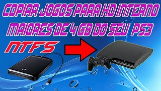 Como copiar jogos maiores de 4 GB no seu PS3 [upl. by Hairym131]