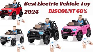 12V Kids Ride on Truck Electric Vehicle Toy with Remote Control Spring Suspension Safety Belt Soft [upl. by Hadihahs]