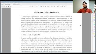 Antropología Filosófica ¿Qué es el ser humano Introducción UCALP [upl. by Tolmach]