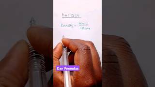 🔥Understanding the Density Formula Math amp Physics Simplified 🔍 physics maths density education [upl. by Eicyaj]