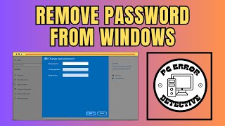 How to Remove Password From Windows 10 [upl. by Azitram]