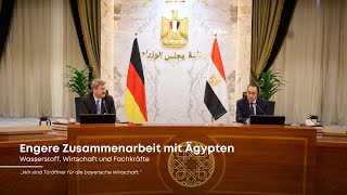 Reise von Ministerpräsident Dr Markus Söder nach Ägypten Tag 1  Bayern [upl. by Stevena]