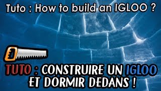 ⛄️ TUTO  HOW TO BUILD AN IGLOO  COMMENT CONSTRUIRE UN IGLOO  Norvège [upl. by Manfred]