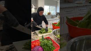 Fattoush salad for catering Salad Recipe SaladRecipe Lebanese Food [upl. by Amelus]