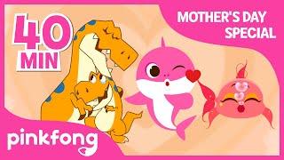 Hey Mommy Shark and more  Compilation  Mothers Day Special  Pinkfong Songs for Children [upl. by Yolanda]