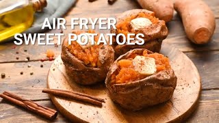 How to Make Air Fryer Baked Sweet Potatoes [upl. by Thia]