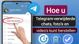 Hoe u verwijderde Telegramberichten kunt herstellen Fotos Videos in twee minuten Nieuwe update [upl. by Marthe]