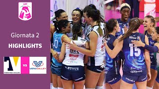 Trento  Milano  Highlights  2 Giornata Campionato 2324  Lega Volley Femminile [upl. by Ycniuqed]