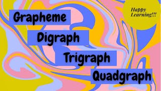 What are GRAPHEMES DIGRAPHS TRIGRAPHS and QUADGRAPHS [upl. by Bogosian]