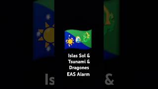 Sun amp Tsunami amp Dragon Islands EAS Alarm [upl. by Tioneb]