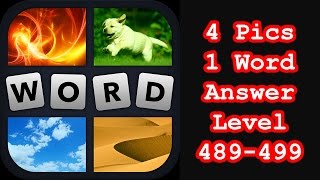 4 Pics 1 Word  Level 489499  Hit level 500  Answers Walkthrough [upl. by Maryn]