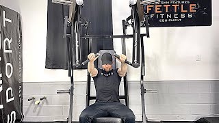 Fettle Fitness ISO Chest Bench Press Machine Review [upl. by Derril]