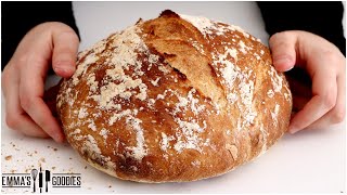 3 Ingredient Italian NO KNEAD BREAD  The Easiest way to make Bread [upl. by Marita]