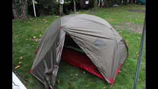 Most livable backpacking tent Review of MSR Elixir 2 [upl. by Jaban]