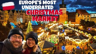 Christmas Market FOOD TOUR Gdansk POLAND [upl. by Annaliese666]