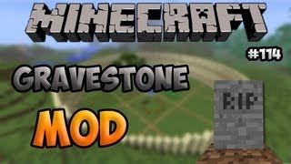 Ep 114  Gravestone Mod  Minecraft Mod Showcase [upl. by Englis]