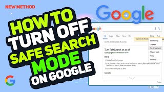 How to Turn off Safe Search Mode on Google 2023 [upl. by Essej]