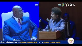 CONSTANT MUTAMBA ATTAQUE LES MAGISTRATS DEVANT FELIX TSHISEKEDI [upl. by Leiria329]