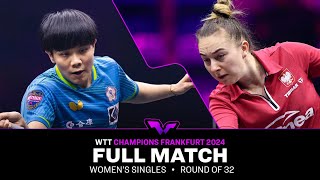 FULL MATCH  Cheng IChing vs Natalia Bajor  WS R32  WTTFrankfurt 2024 [upl. by Beasley]