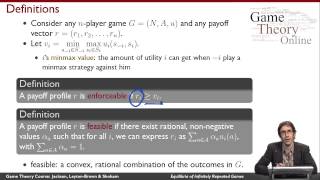 GTO505 Equilibria of Infinitely Repeated Games [upl. by Teillo]