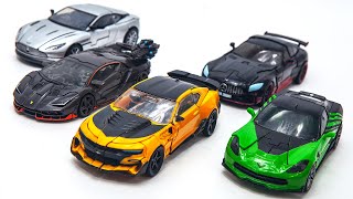 Transformers 5 TLK Autobot Bumblebee Crosshair Hotrod Drift Cogman Vehicle Car Robots Figures [upl. by Alphard185]