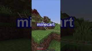 HOW TO MOVE A MINECART QUICKLY WITHOUT POWERED RAILS [upl. by Muna]