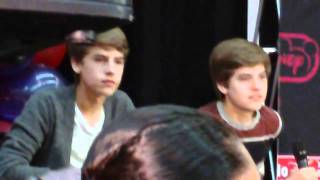 QampA with Dylan and Cole Sprouse at Millions of Milkshakes [upl. by Ardnek]