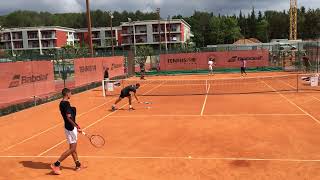 Serena Williams vs Alexei Popyrin Tennis Practice at The Academy [upl. by Nylorac]