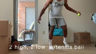 AtHome Small Space Ball Handling Overload Complex Drills stayathome ballhandling tennisball [upl. by Reeta]