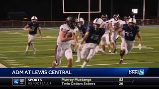 Football Friday Night highlights Lewis Central 30 ADM 27 OT [upl. by Udella]