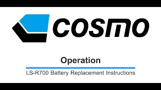 LSR700 Battery Replacement Instructions [upl. by Gregory]