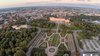 Uppsala Castle and Botaniska Trädgård in birdview [upl. by Tsan]