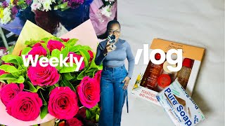 Weekly vlog Going to workproductive studying Clicks skincare Venda girl vlogctober🤍🎀 [upl. by Akessej]