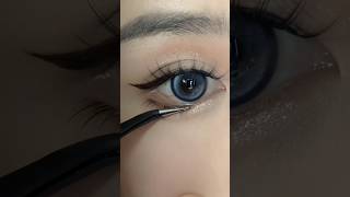 Apply Fake Eyelashes 💙 Girls Eyelashes Kaise lagaen Simple And Easy shorts eyemakeup challenge [upl. by Aubigny921]