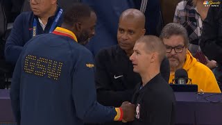 NBA ref tells Draymond Green that he listened to Draymonds podcast 😂 [upl. by Dumm689]