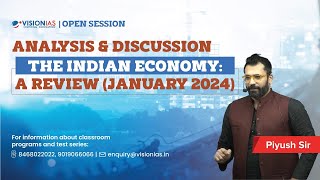 The Indian Economy A Review January 2024  Analysis amp Discussion [upl. by Lean]