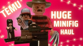 Massive TEMU Lego Knockoff Minifigure Haul [upl. by Oakes]