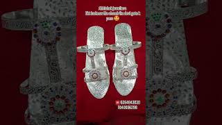 Chandi k Chappal 🤩  silver jewellery Gold jewellery  Wedding jewellery set Abhishek Jewellers [upl. by Ellehsal21]