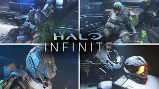 Halo Infinite  All Spartan Deaths and Master Chiefs Reactions 4K [upl. by Annawit367]